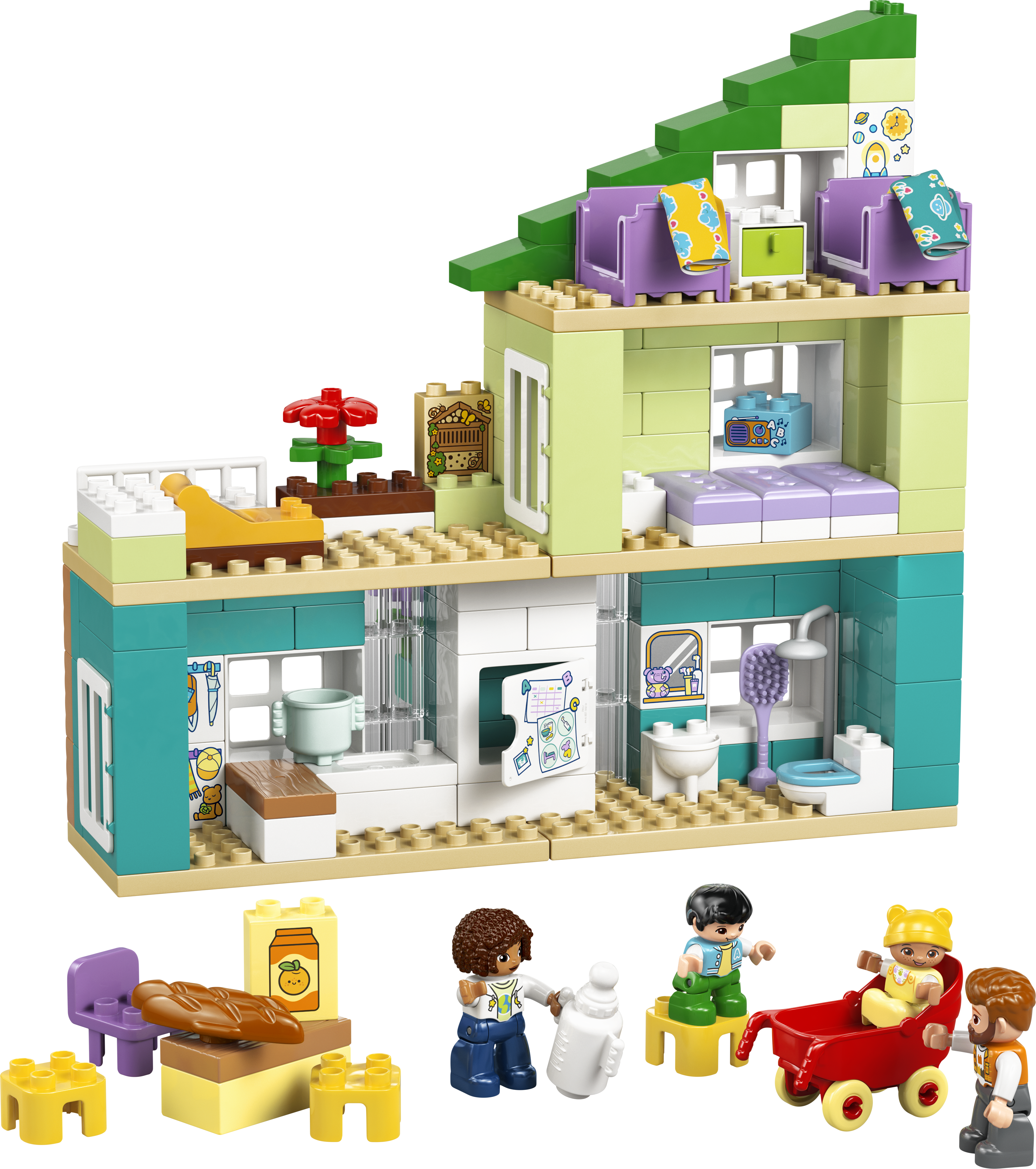 LEGO 10470 DUPLO Town 3 in 1 Modern Family House with Figures