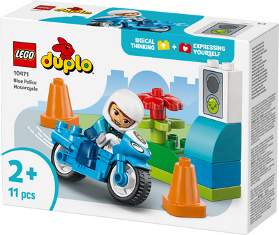 LEGO 10471 DUPLO Town Blue Police Motorcycle