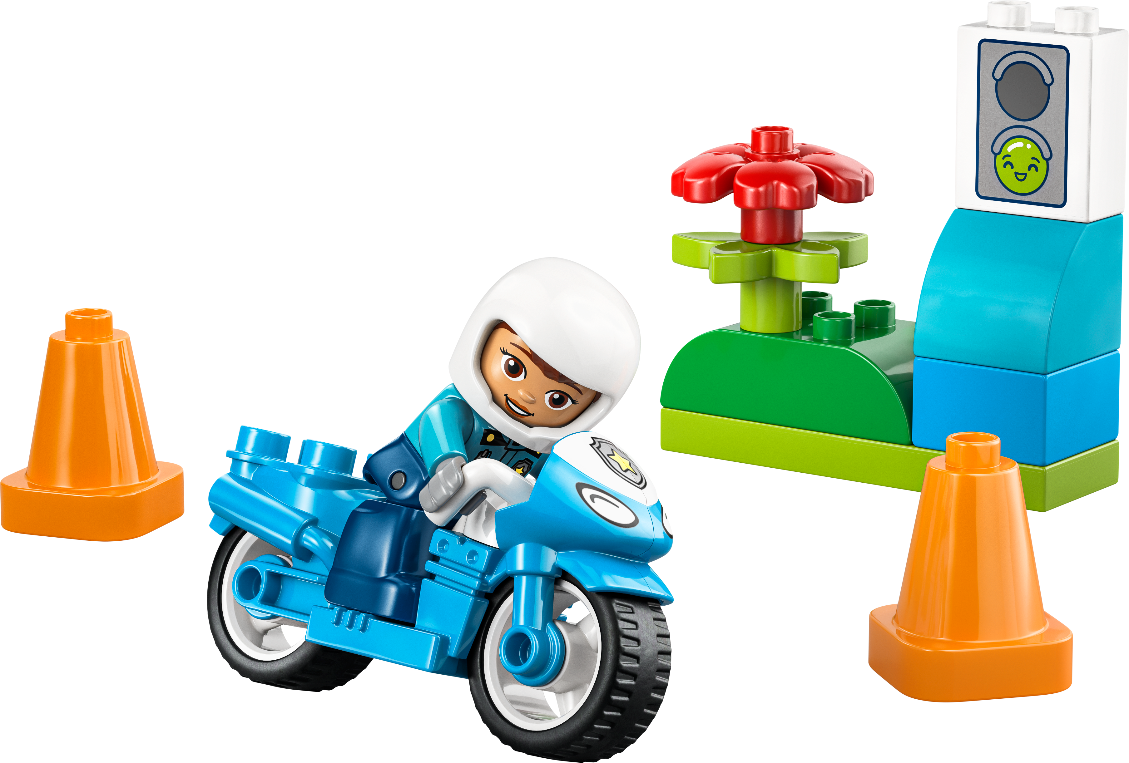 LEGO 10471 DUPLO Town Blue Police Motorcycle