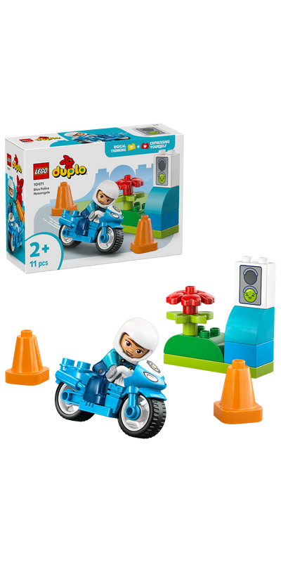 LEGO 10471 DUPLO Town Blue Police Motorcycle