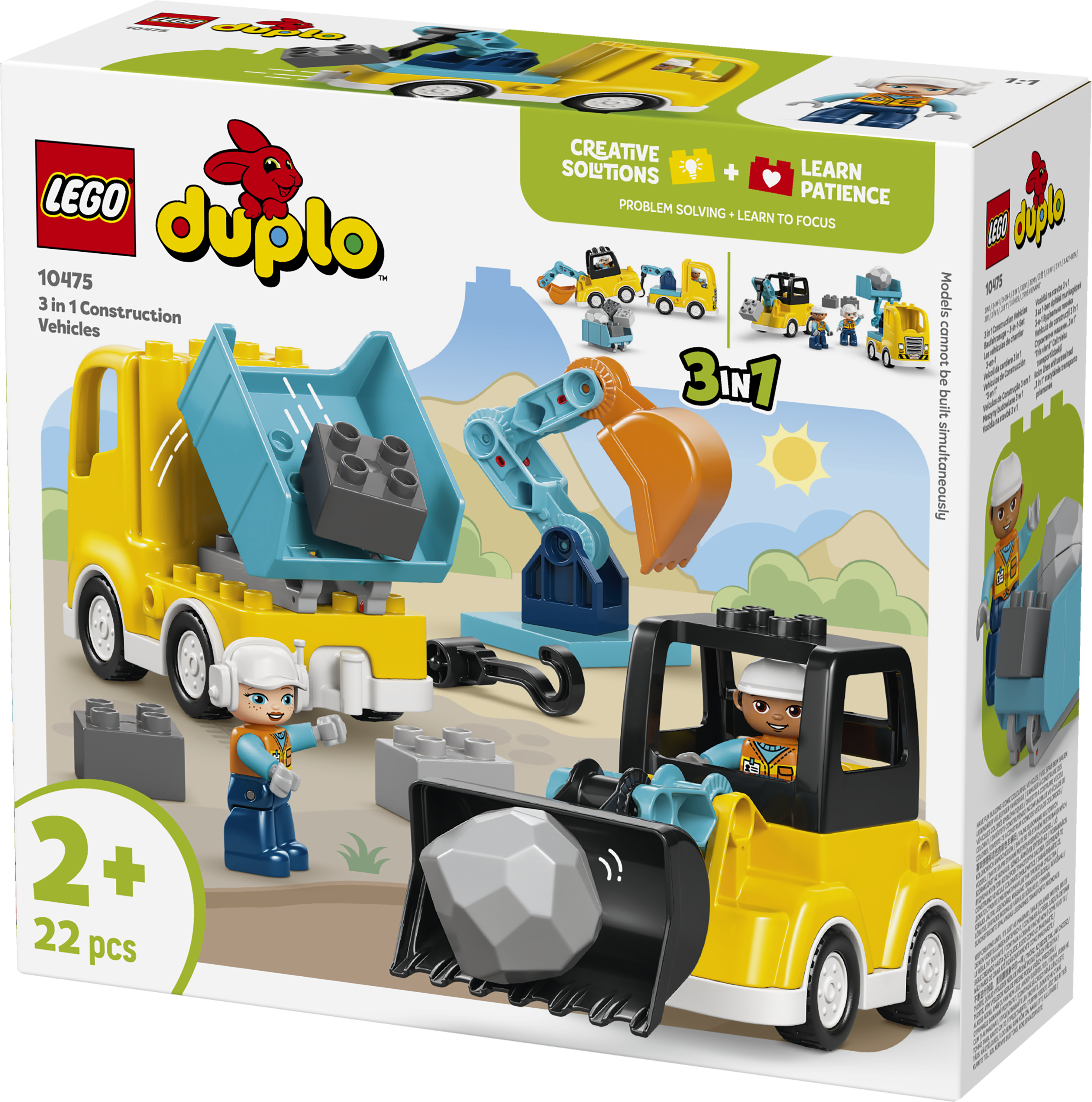 LEGO 10475 DUPLO Town 3 in 1 Construction Vehicles