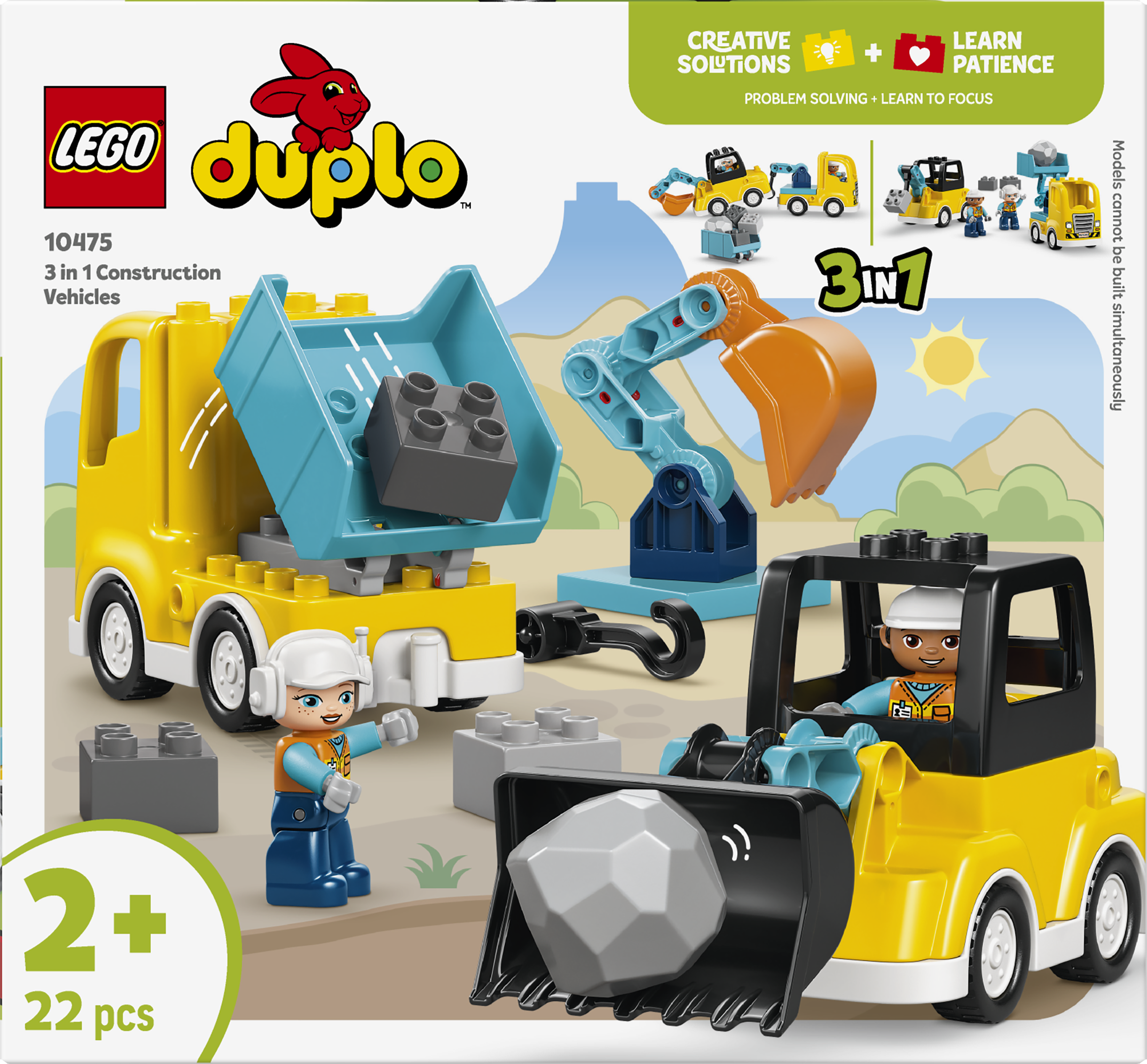 LEGO 10475 DUPLO Town 3 in 1 Construction Vehicles