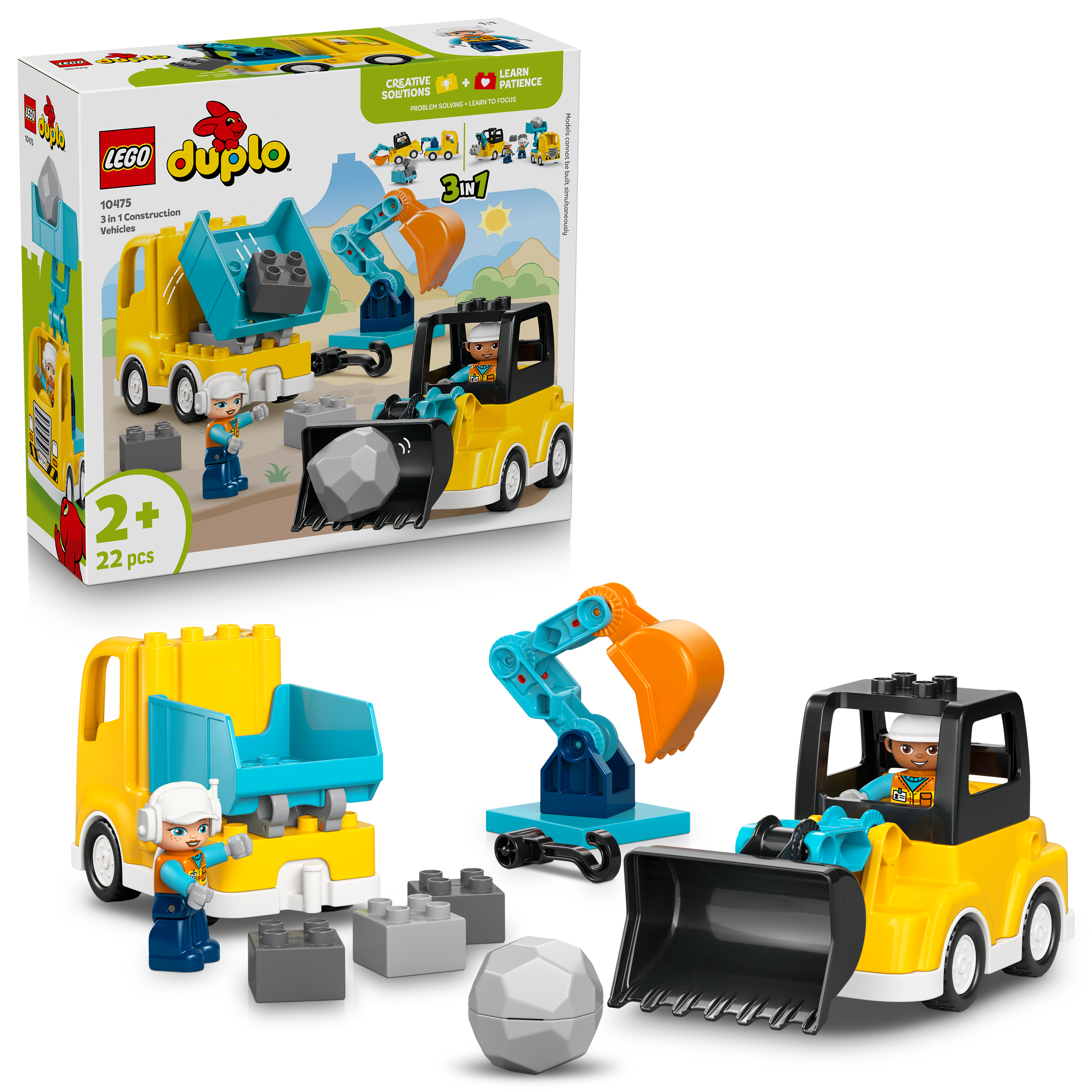 LEGO 10475 DUPLO Town 3 in 1 Construction Vehicles