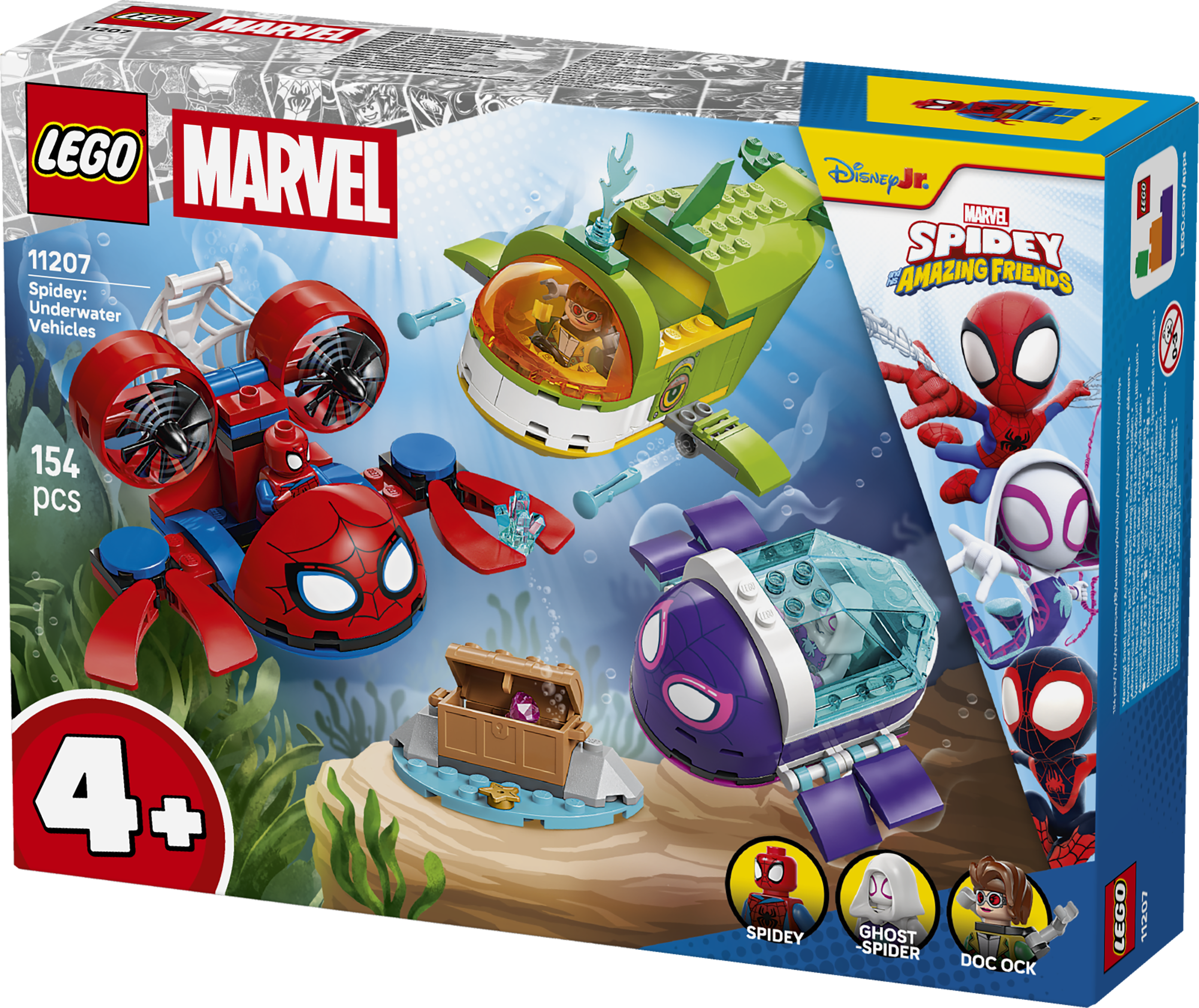 LEGO 11207 Marvel Spidey And His Amazing Friends Spidey Underwater Vehicles