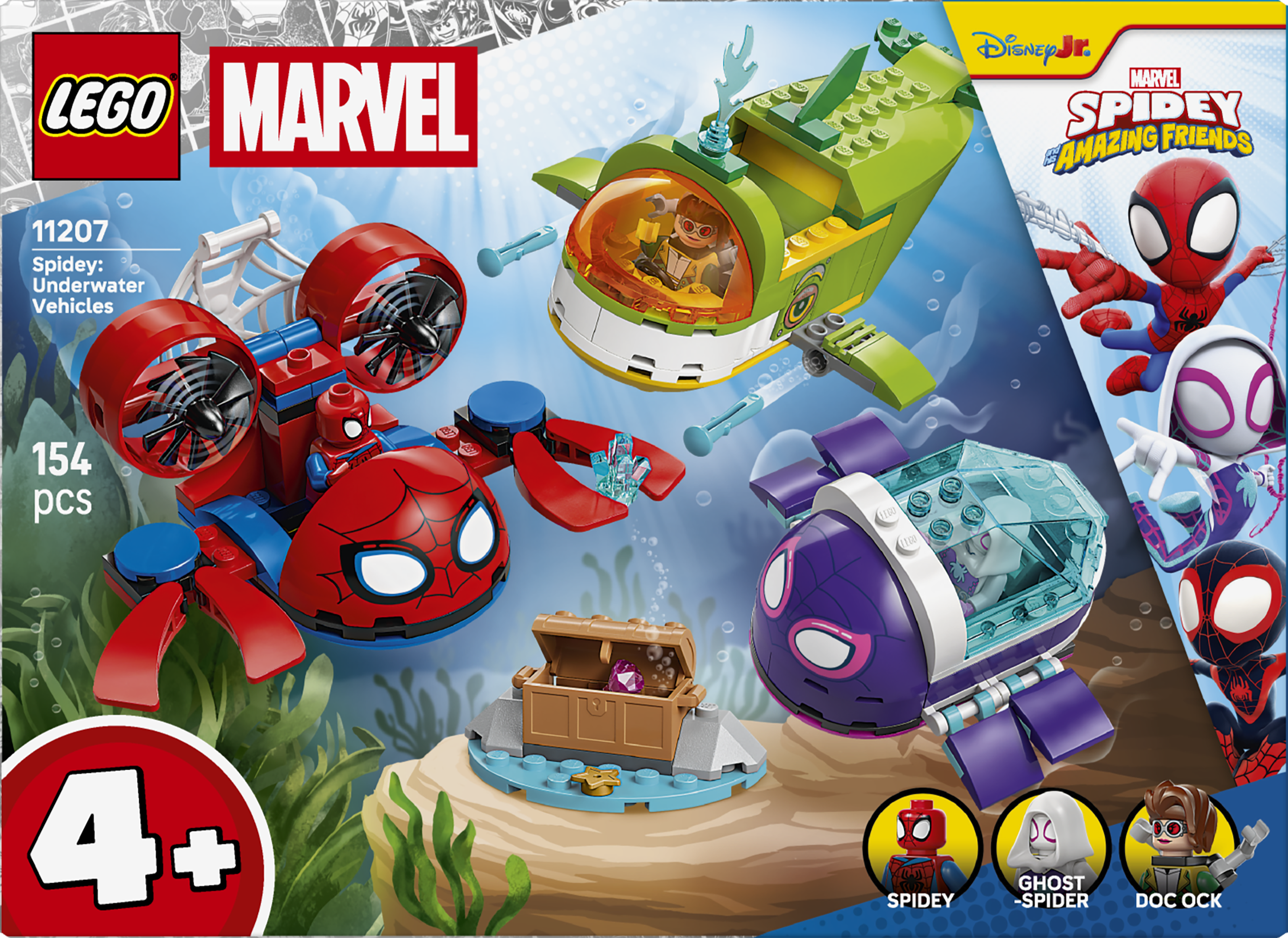 LEGO 11207 Marvel Spidey And His Amazing Friends Spidey Underwater Vehicles