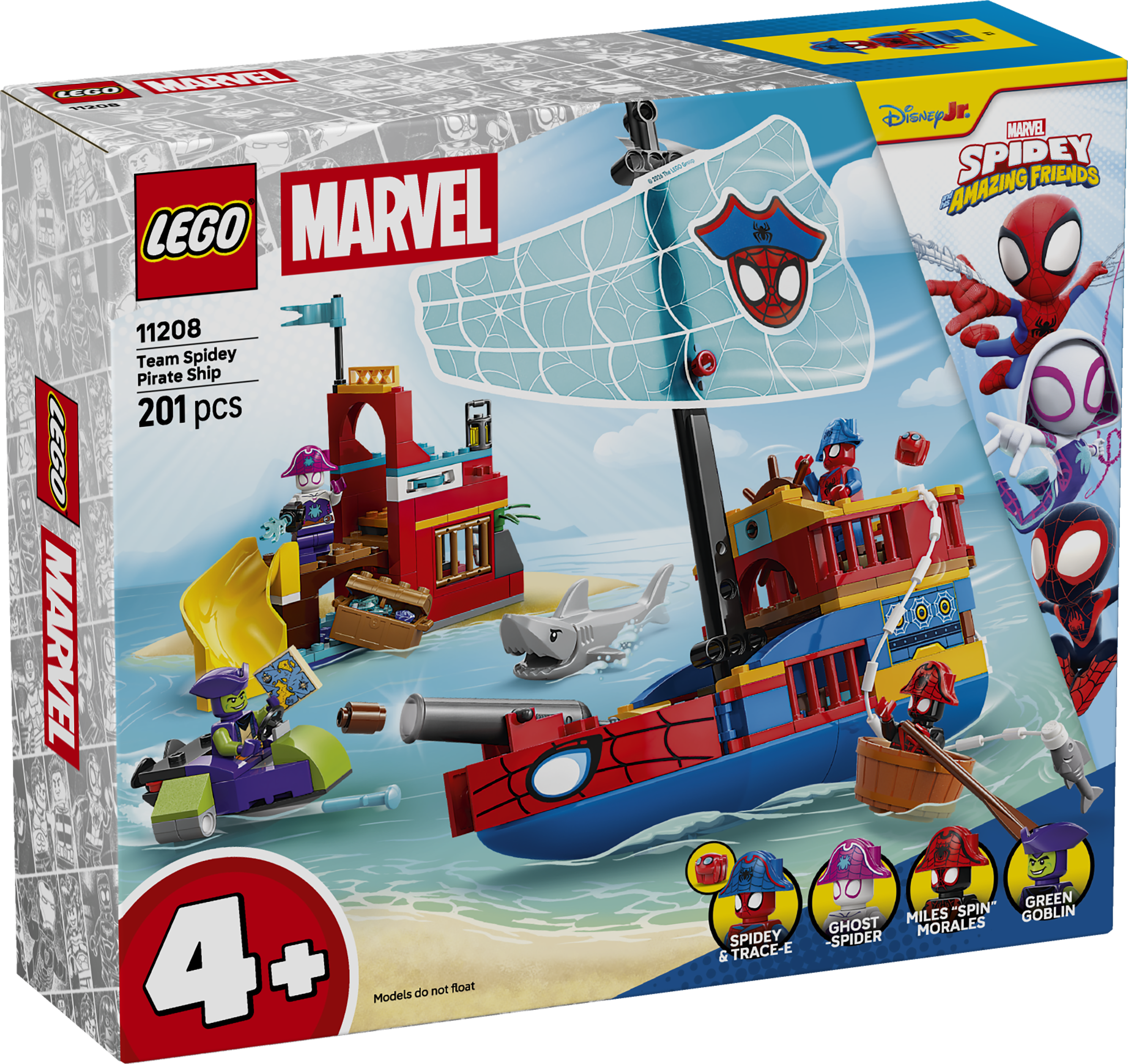 LEGO 11208 Marvel Spidey And His Amazing Friends Team Spidey Pirate Ship