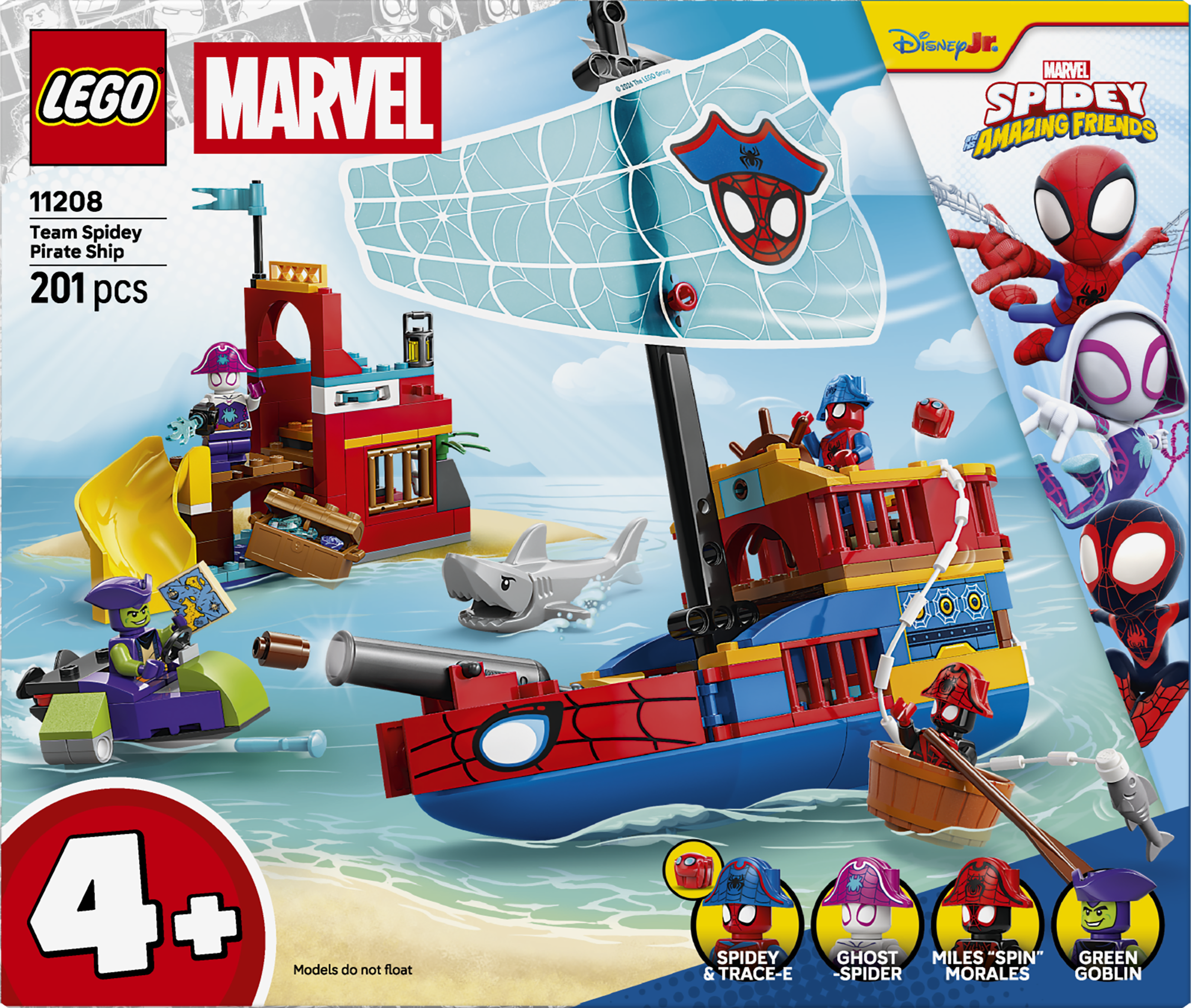 LEGO 11208 Marvel Spidey And His Amazing Friends Team Spidey Pirate Ship