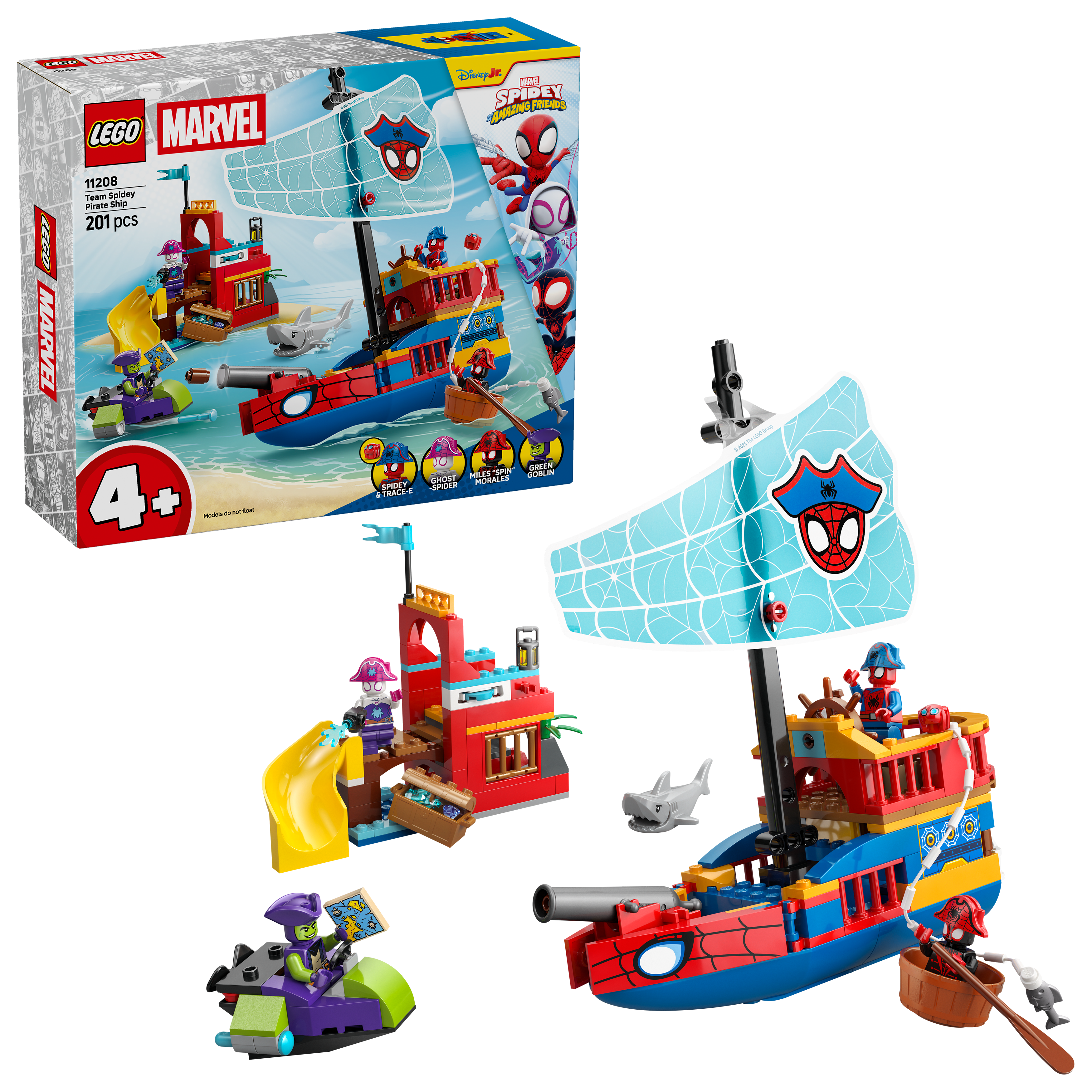LEGO 11208 Marvel Spidey And His Amazing Friends Team Spidey Pirate Ship