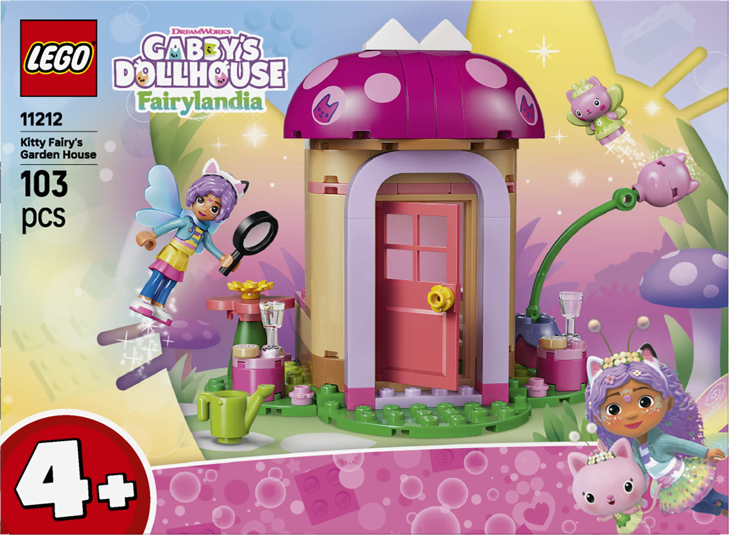 LEGO 11212 Gabby’s Dollhouse Kitty Fairy’s Garden House Toy