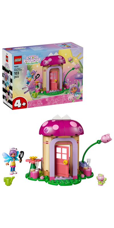 LEGO 11212 Gabby’s Dollhouse Kitty Fairy’s Garden House Toy
