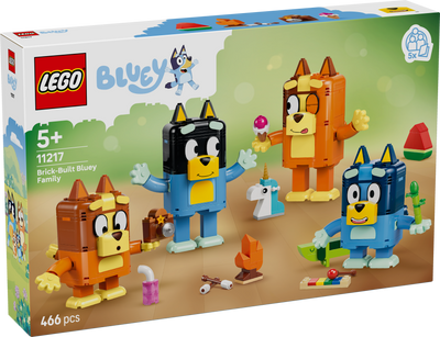 LEGO 11217 Bluey Brick-Built Bluey Family Toy Figures Set