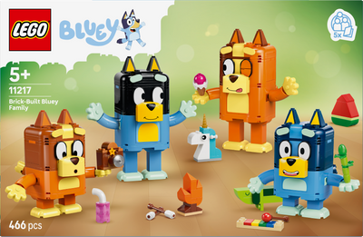 LEGO 11217 Bluey Brick-Built Bluey Family Toy Figures Set