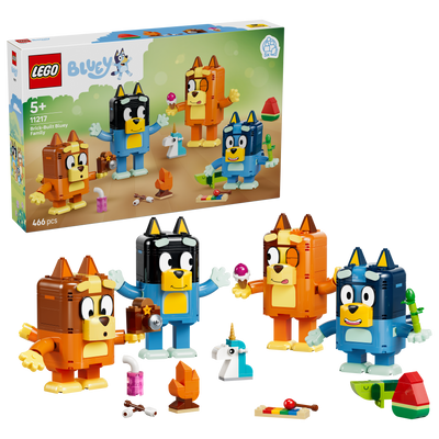 LEGO 11217 Bluey Brick-Built Bluey Family Toy Figures Set