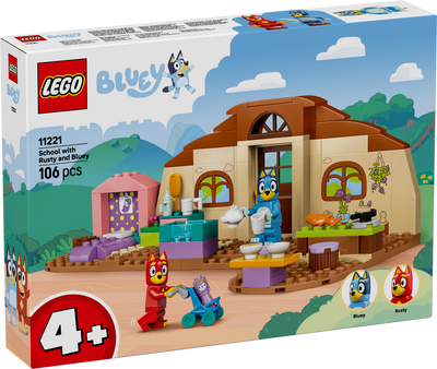 LEGO 11221 Bluey School with Rusty and Bluey Building Toy