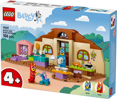 LEGO 11221 Bluey School with Rusty and Bluey Building Toy