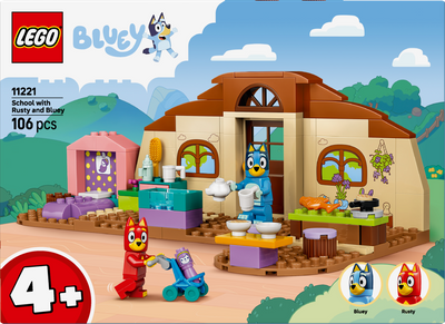 LEGO 11221 Bluey School with Rusty and Bluey Building Toy