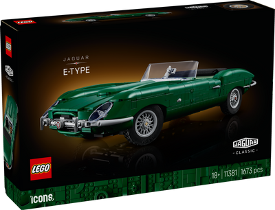 LEGO 11381 Icons Jaguar E-Type - Classic Sports Car Model