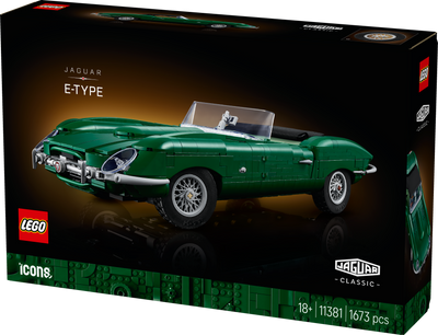 LEGO 11381 Icons Jaguar E-Type - Classic Sports Car Model