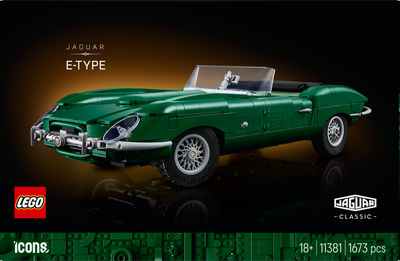 LEGO 11381 Icons Jaguar E-Type - Classic Sports Car Model
