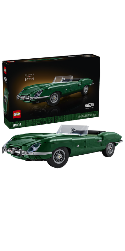 LEGO 11381 Icons Jaguar E-Type - Classic Sports Car Model