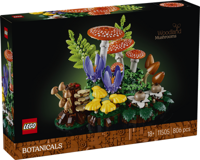 LEGO 11505 Botanicals Woodland Mushrooms Building Set