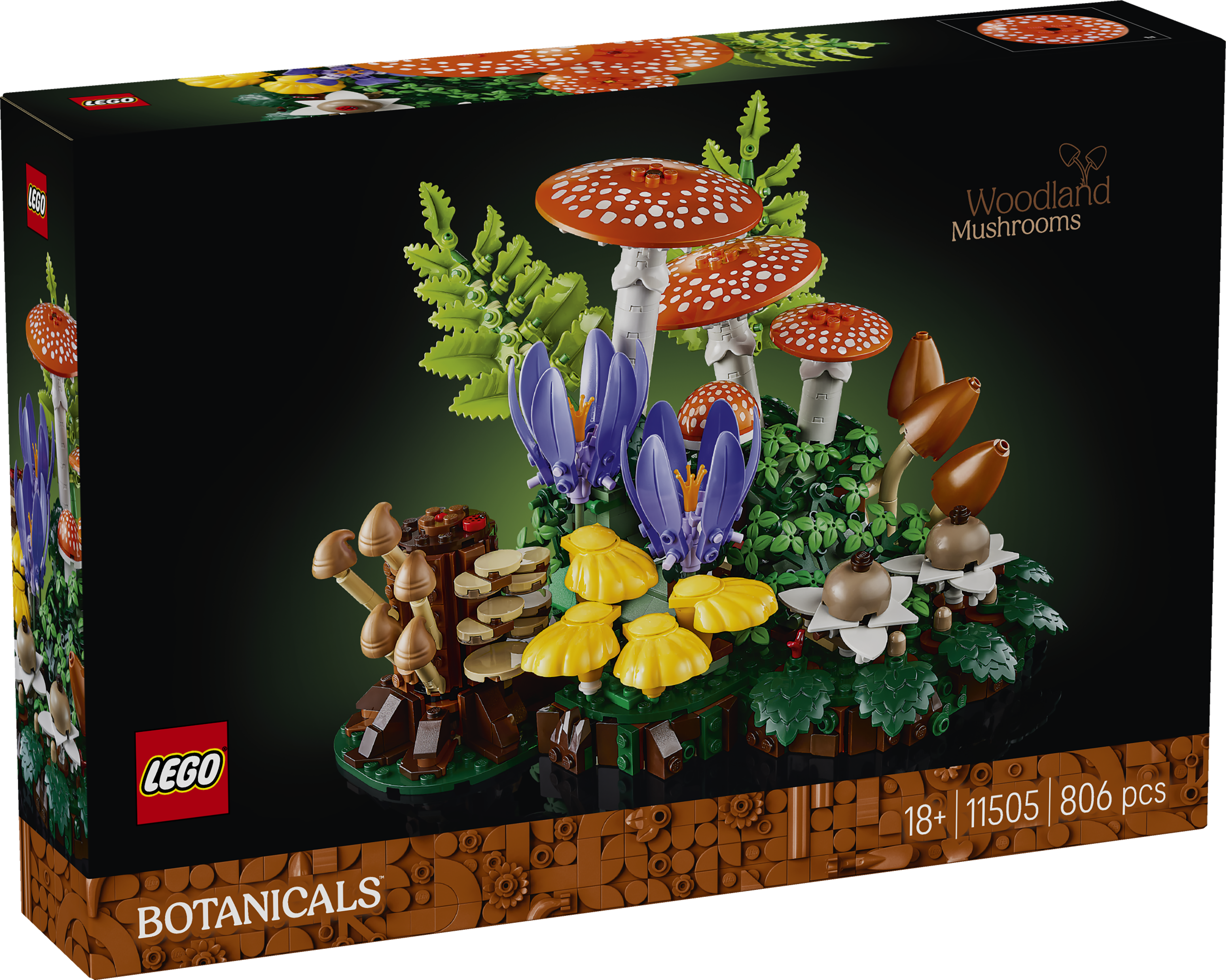 LEGO 11505 Botanicals Woodland Mushrooms Building Set