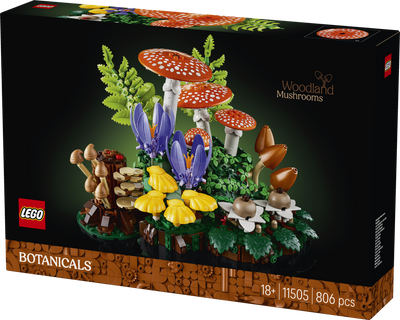 LEGO 11505 Botanicals Woodland Mushrooms Building Set