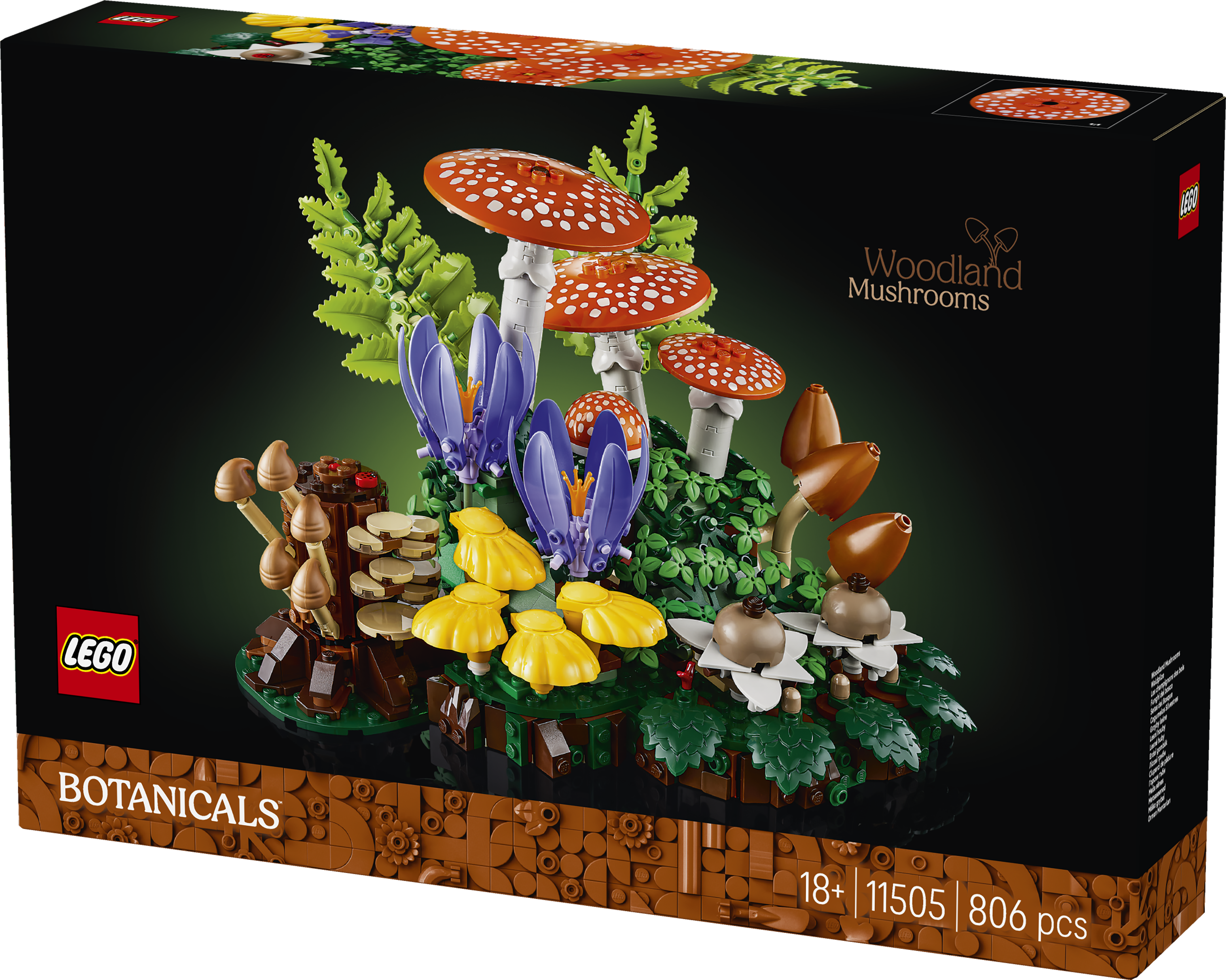 LEGO 11505 Botanicals Woodland Mushrooms Building Set