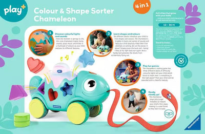 Ravensburger Play+ 4-in-1 Chameleon Colour and Shape Sorter