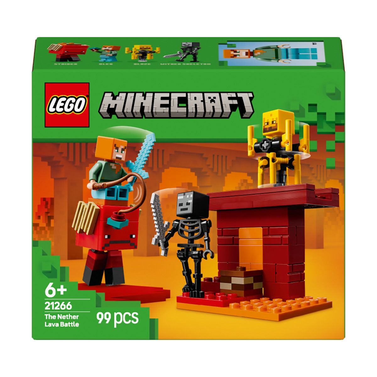 LEGO 21266 Minecraft The Nether Lava Battle