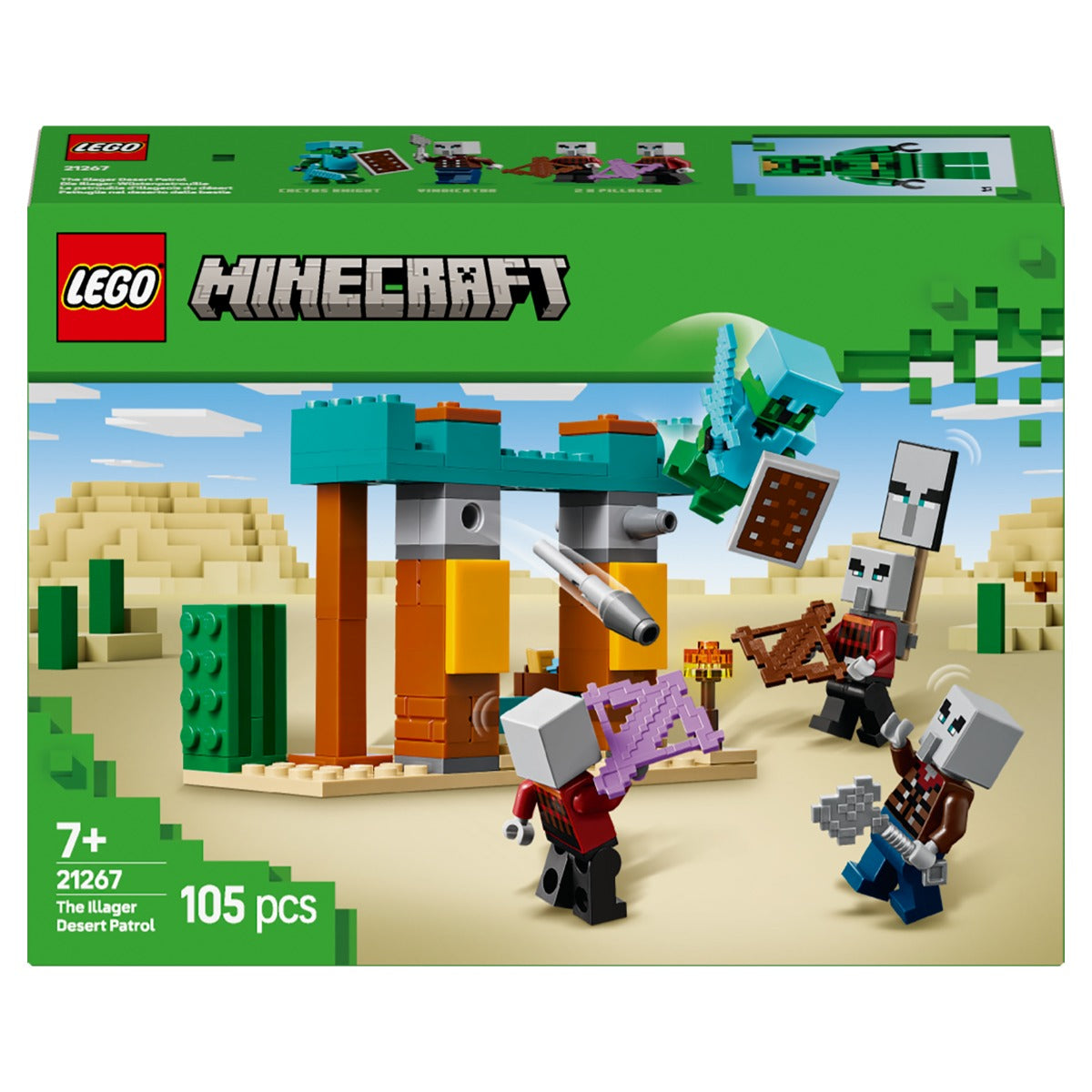 LEGO 21267 Minecraft The Illager Desert Patrol