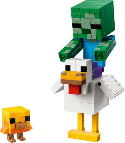 LEGO 21582 Minecraft® Chicken Jockey Building Toy Decor