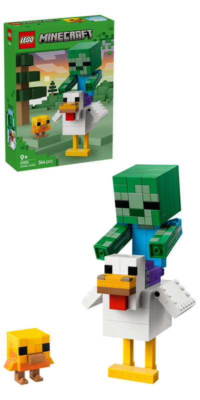 LEGO 21582 Minecraft® Chicken Jockey Building Toy Decor
