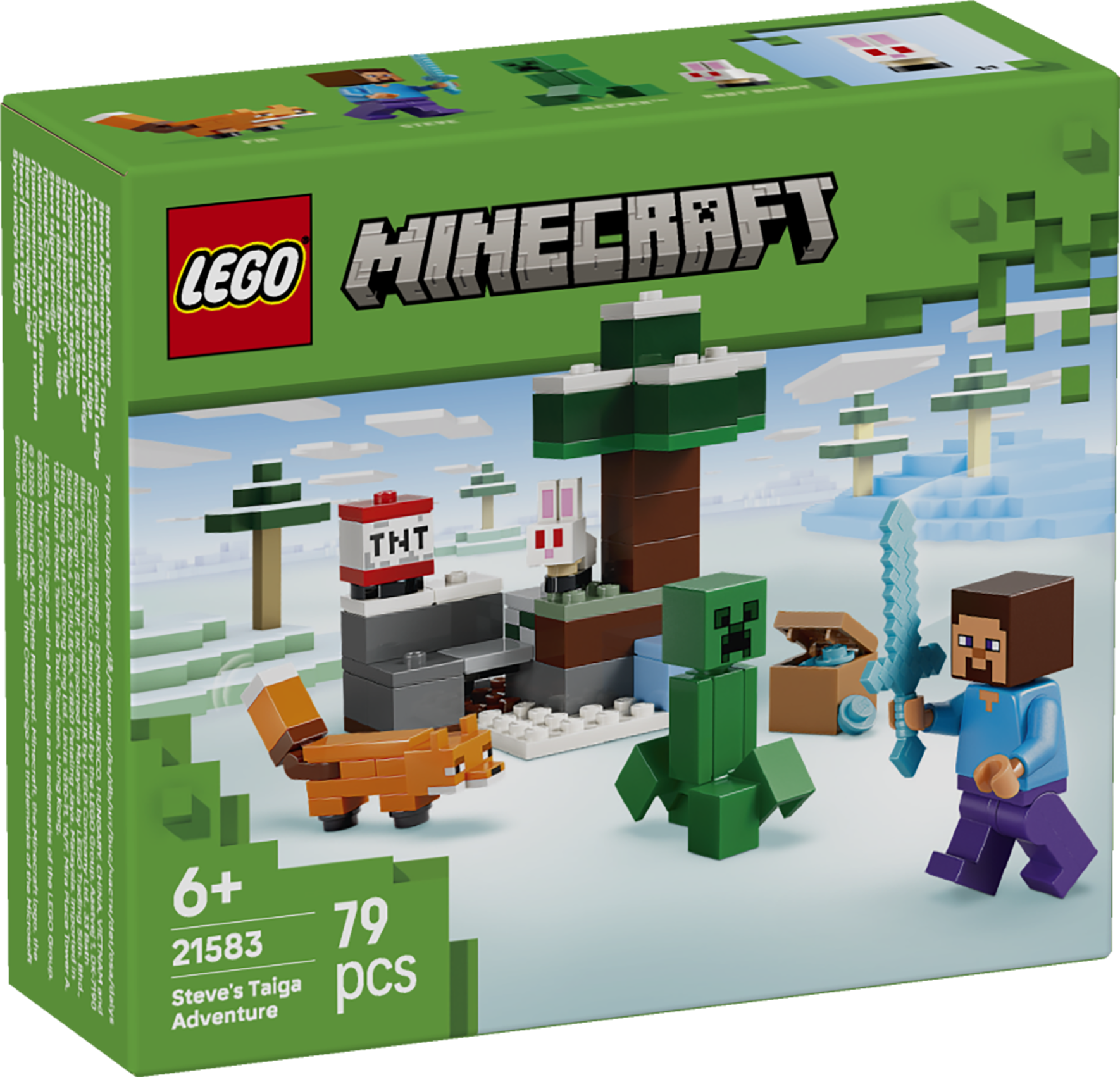 LEGO 21583 Minecraft Steve's Taiga Adventure