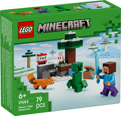 LEGO 21583 Minecraft Steve's Taiga Adventure