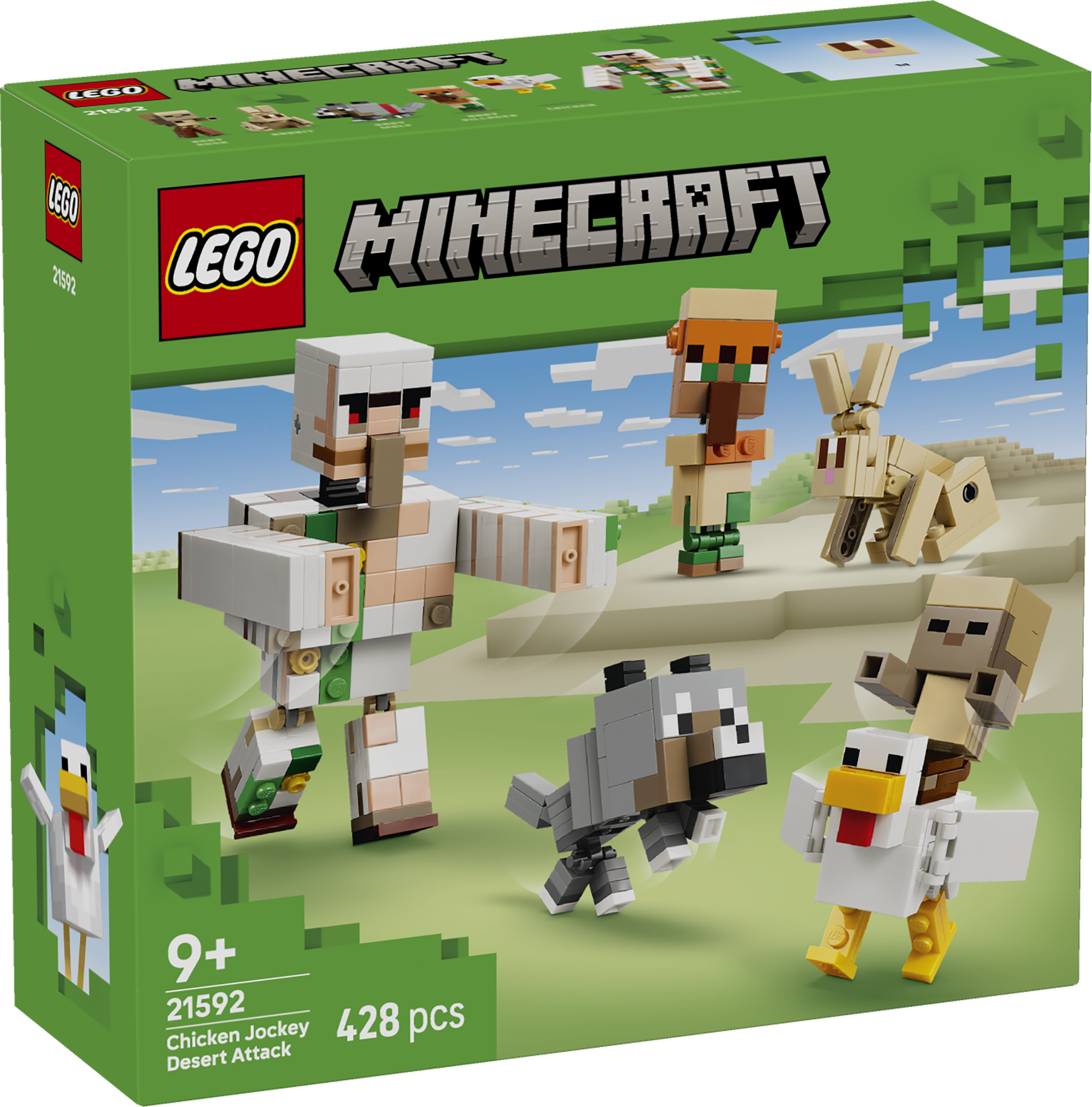 LEGO 21592 Minecraft Chicken Jockey Desert Attack Toy