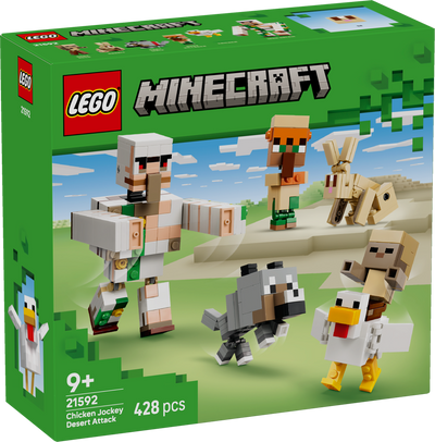 LEGO 21592 Minecraft Chicken Jockey Desert Attack Toy