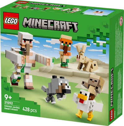 LEGO 21592 Minecraft Chicken Jockey Desert Attack Toy