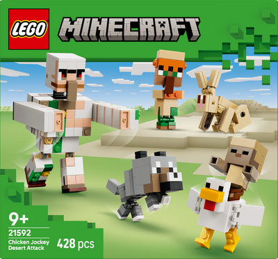 LEGO 21592 Minecraft Chicken Jockey Desert Attack Toy