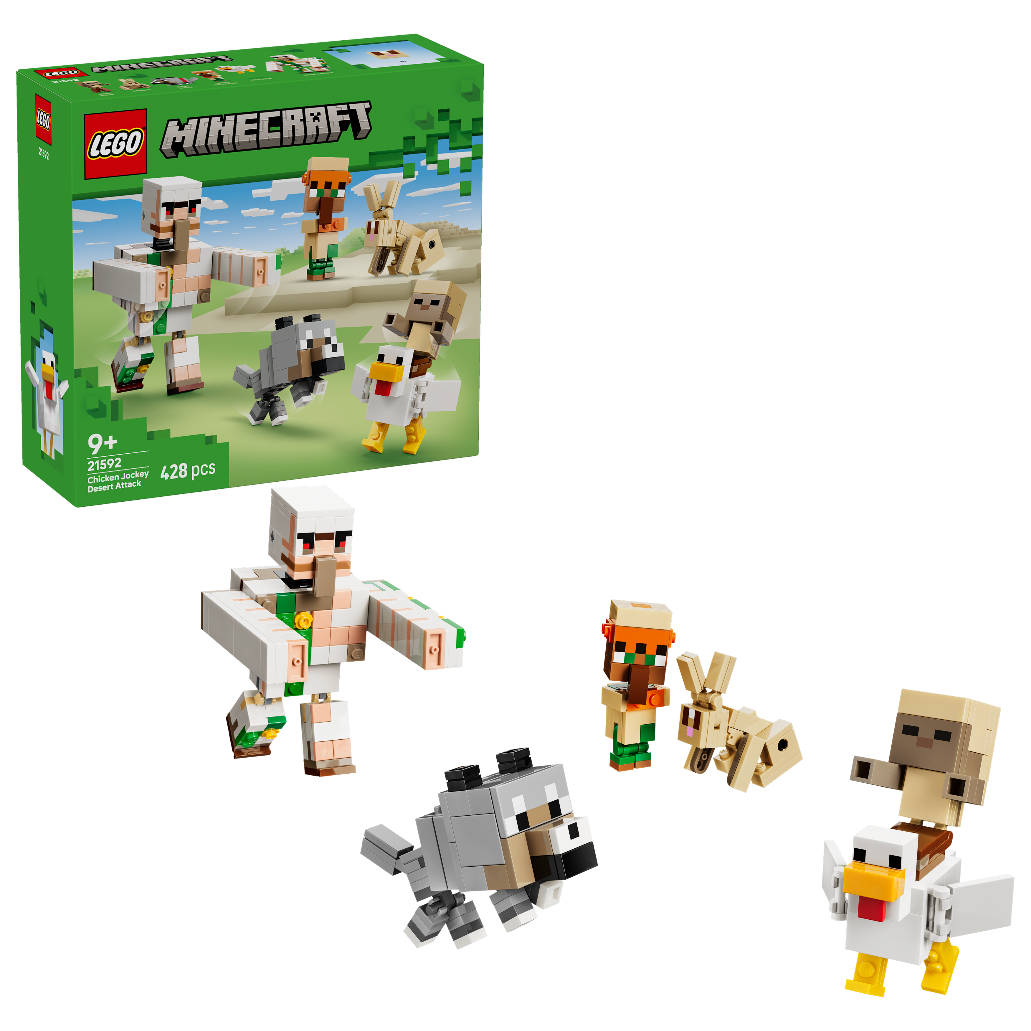 LEGO 21592 Minecraft Chicken Jockey Desert Attack Toy