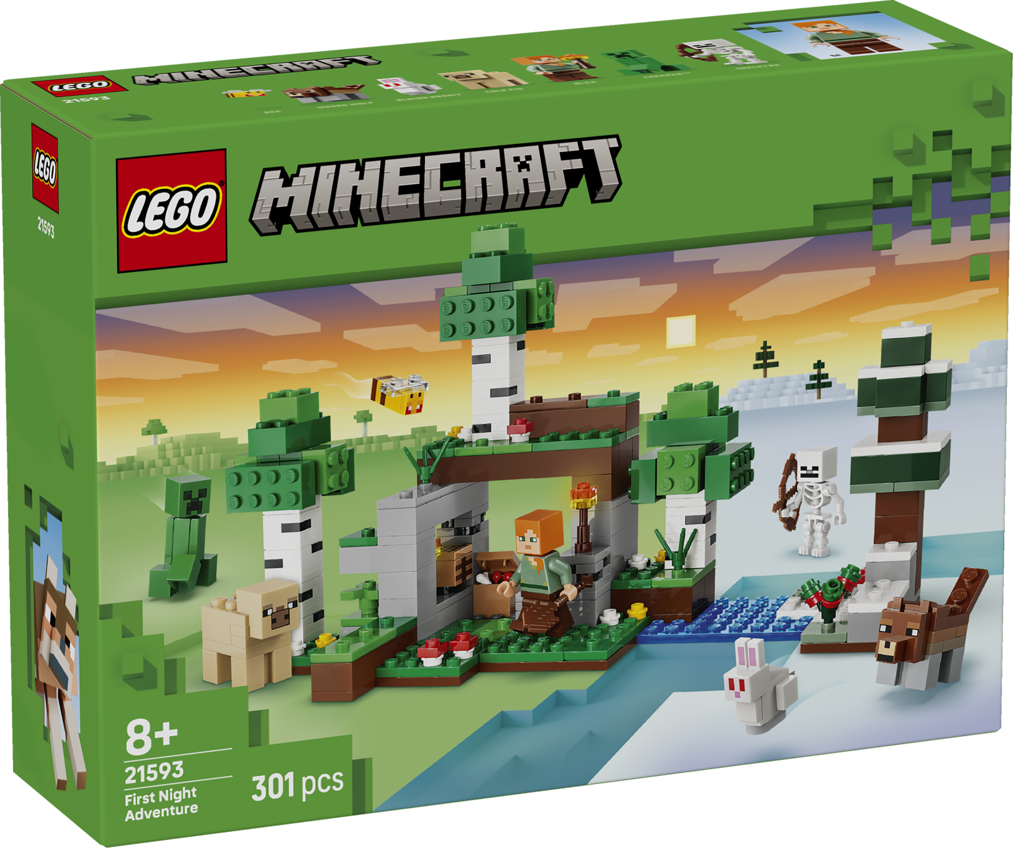 LEGO 21593 Minecraft First Night Adventure Building Toy