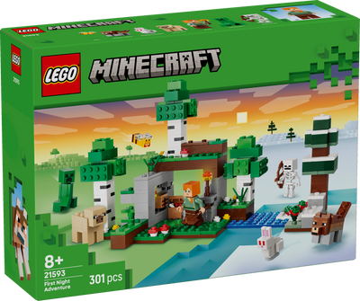 LEGO 21593 Minecraft First Night Adventure Building Toy