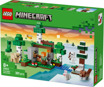 LEGO 21593 Minecraft First Night Adventure Building Toy