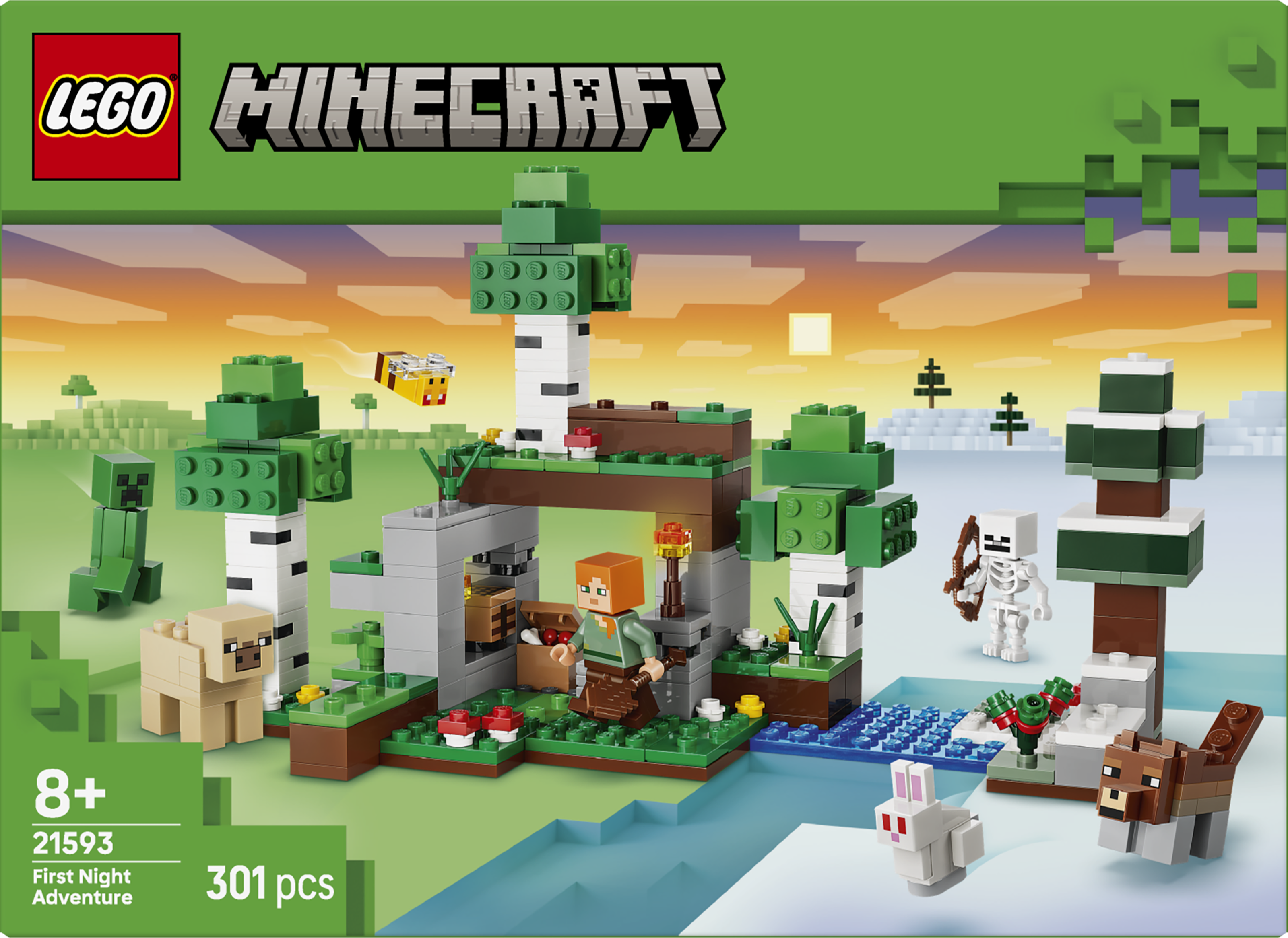LEGO 21593 Minecraft First Night Adventure Building Toy