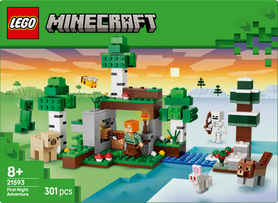 LEGO 21593 Minecraft First Night Adventure Building Toy