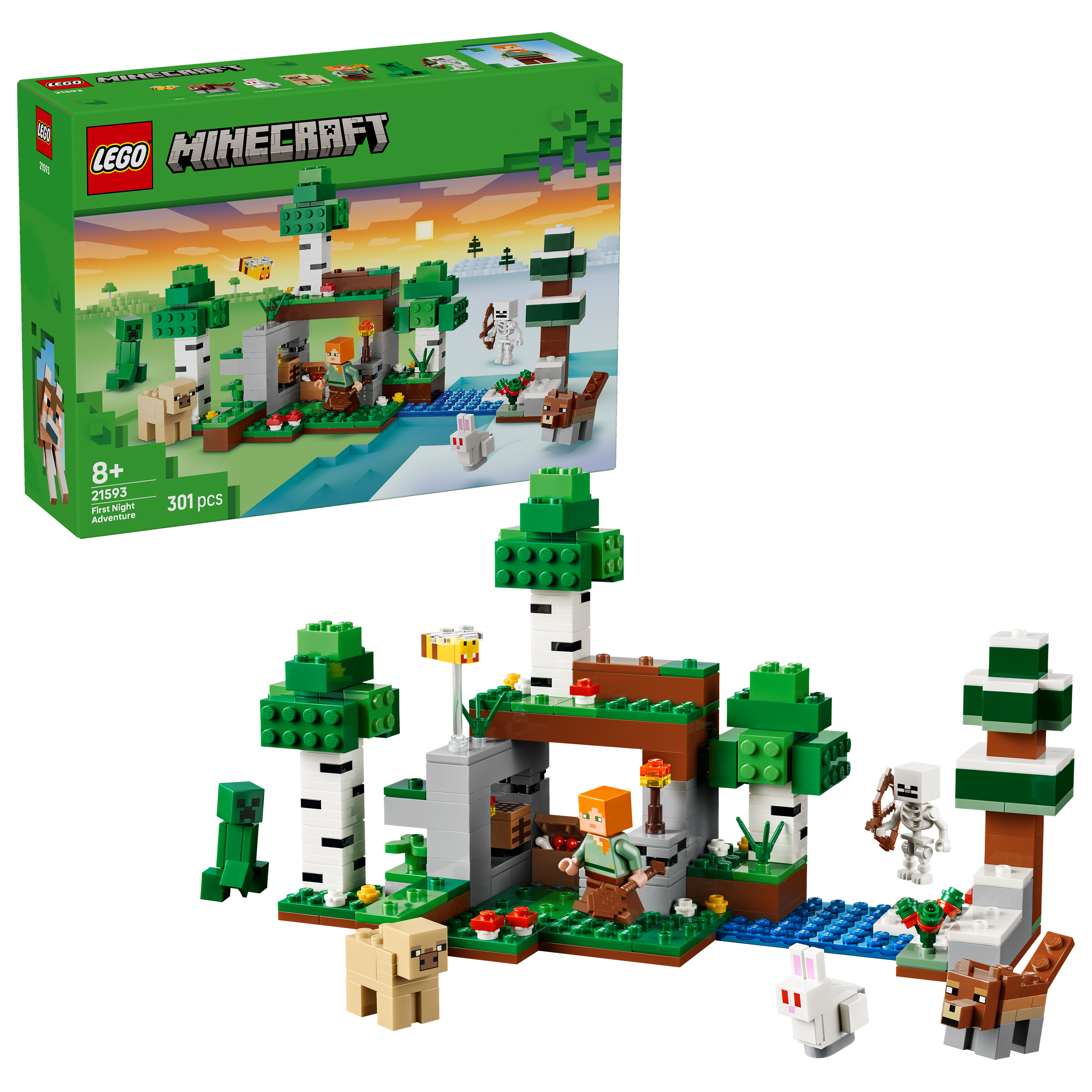 LEGO 21593 Minecraft First Night Adventure Building Toy