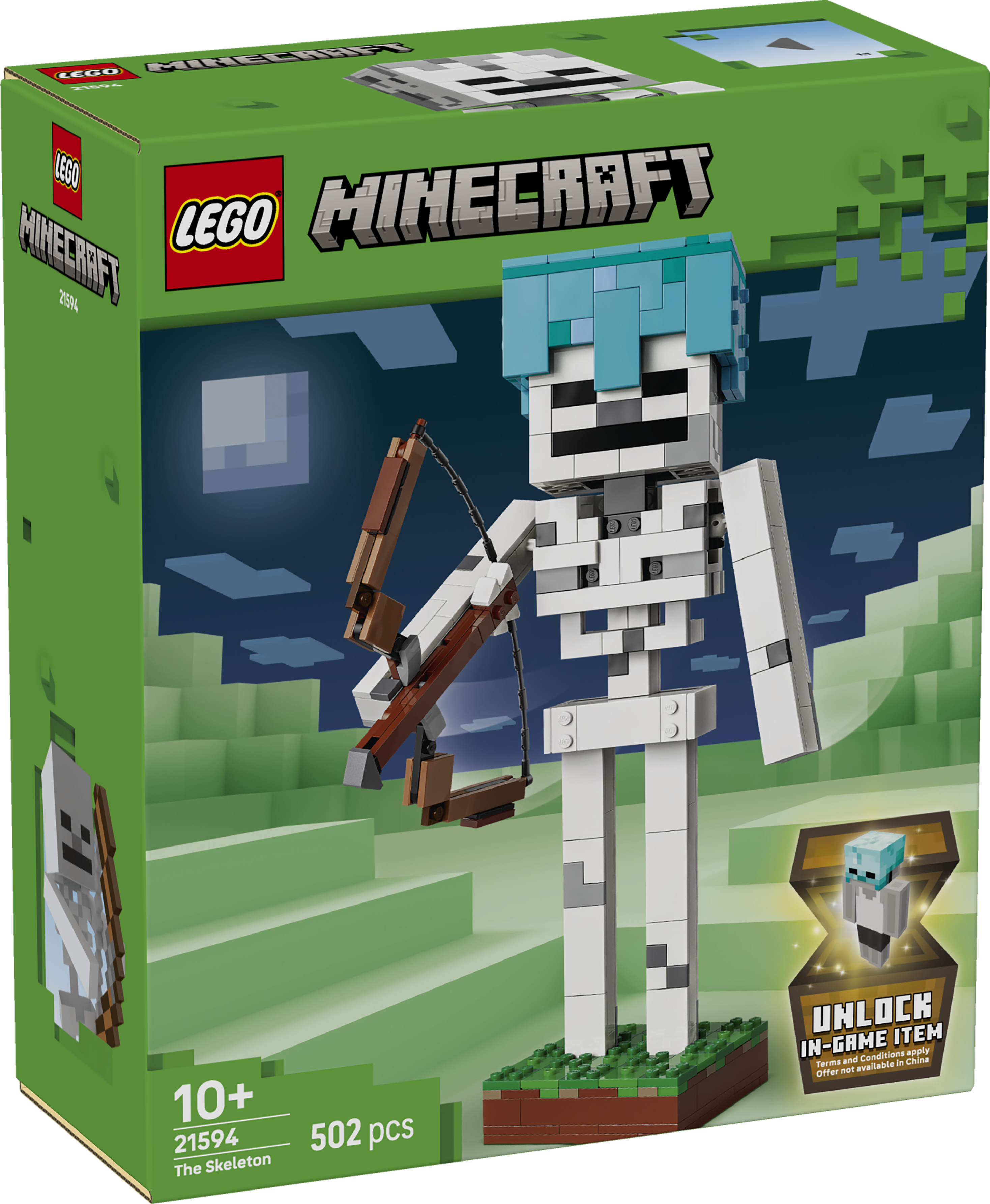 LEGO 21594 Minecraft The Skeleton Gaming Decor Toy