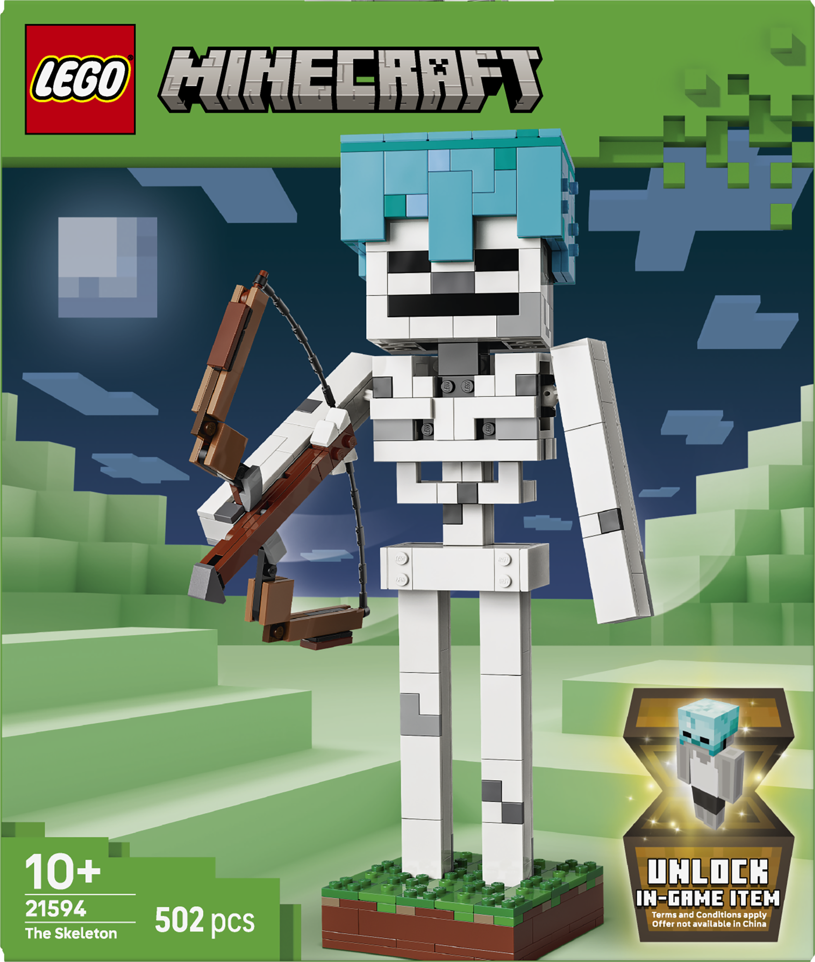 LEGO 21594 Minecraft The Skeleton Gaming Decor Toy