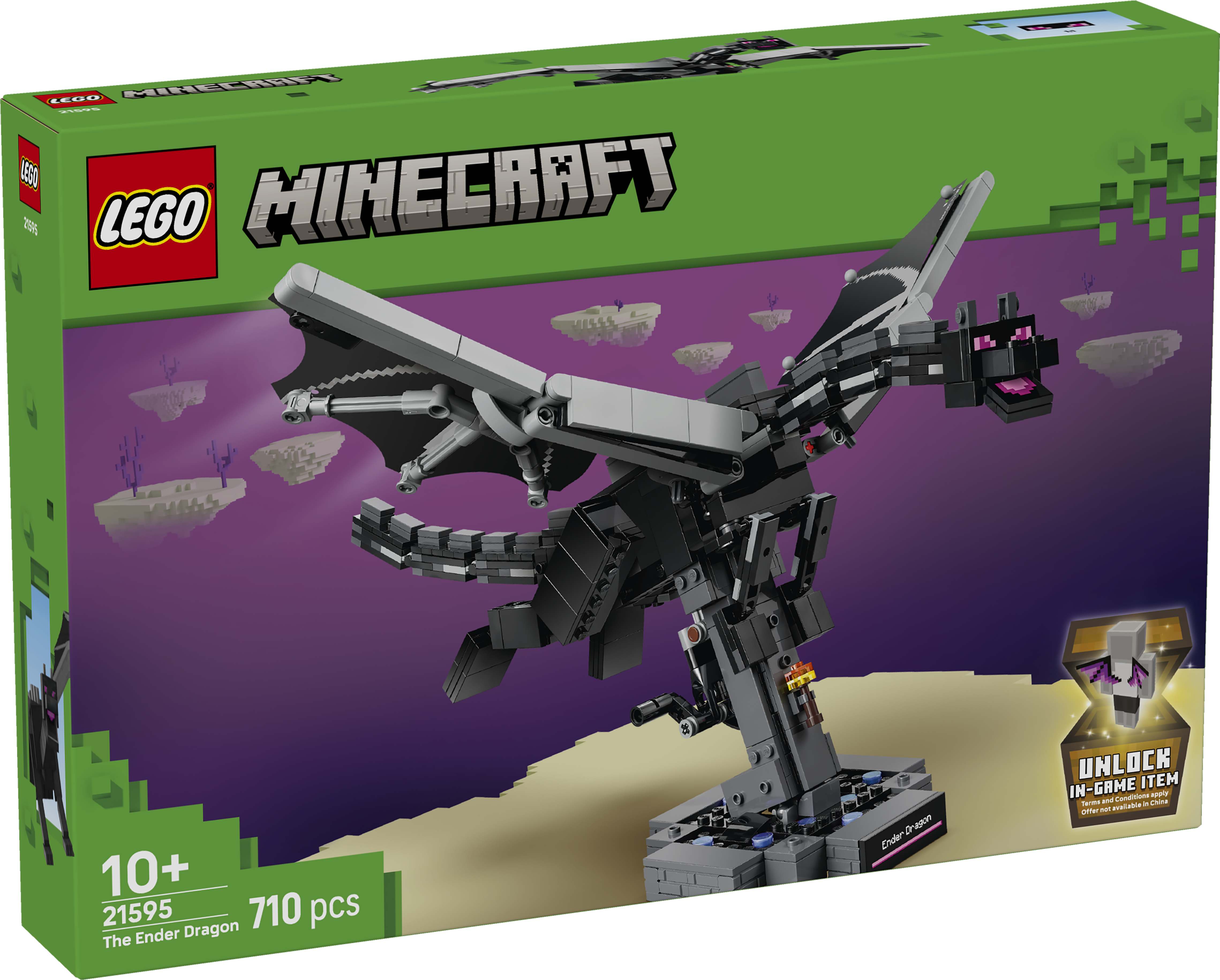 LEGO 21595 Minecraft The Ender Dragon Video Game Decor