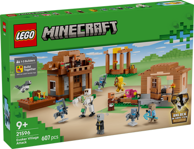 LEGO 21596 Minecraft Evoker Village Attack Toy Playset